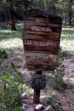 High Uintas Wilderness trail sign