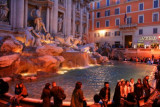 Trevi Fountain at twilight, Rome