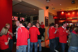 Wales supporters in a Cardiff pub