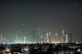 Dubai skyline by night; Horizon nocturne de Dubai