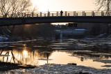 ice flow on river severn