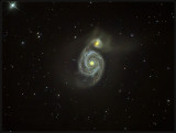 M51 WITH BRESSER TELESCOPE