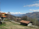 Above Lago di Como - View of Italian Alps