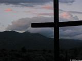 Black cross and clouds