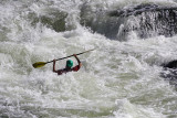 Surfing Kayaker
