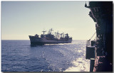 USS Ponchatoula (AO-148) pulling alongside