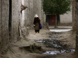 In the streets of Gyantse