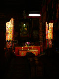 Inside a temple