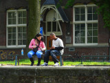 On a bench