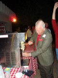 Chuck Sankey checks out the margarita machine