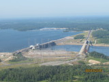 KY Dam with new bridges below