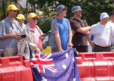 Australian supporters of Bradley McGee