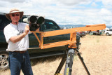 Stephen C. McGough, PH.D. and his homemade parallegram.