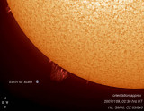 20071109, 02:36 hrs UT, Ha SM40 840mm FL