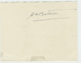 H.M. Bateman autograph