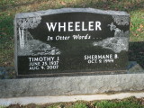 Dad's headstone in Three Lakes, Wisconsin