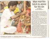Man Marries Bitch (Hindustan Times, 12 November 2007