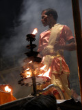Varanasi (Benares) Priest on Ganges river