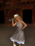 a dancing girl at Fatehpur Sikri built by Akbar