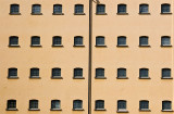 Lines of windows - The Lngholmen prison, Stockholm