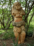 Statue made with several different stones