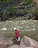 The trail to The Narrows was closed due to high water