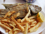 the is the famous St Peters fish, only served around Sea of Galilee, usually served deep fried