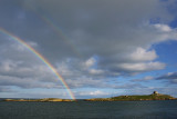 Double rainbow, Dalkey Island