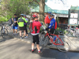 Start of ride at Loeb Boathouse in Central Park w/Linda F. & Robin in the forefront