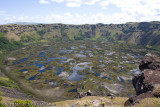 Volcano crater, Rano Kau