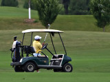 Cart Framed Golfer