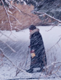 Through Sleet Snow or Rain, Nothing Stops the Squirrel Lady