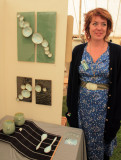 Katie Bonham with her work