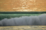 Wave crashing at Malibu Beach