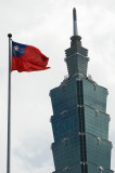 Taipei 101 & National Flag