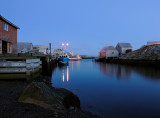 Peggys Cove harbour in the pre-dawn light
