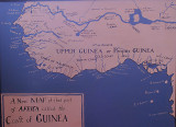 West African Map (cropped image from the Juffureh Musem of Slavery )