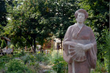 Japanese woman in a kimono, Sculpture Garden of the House of Artists