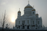Cathedral of Christ the Saviour in winter, Moscow