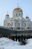Cathedral of Christ the Saviour in winter, Moscow