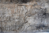 Assyrian king in his chariot watches as prisioners are brought in, Assyrian ca 640 BC, Nineveh (Northern Iraq)