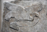Vulture carrying human entrails, Nimrud, Assyrian ca 728 BC