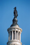 Statue of Freedom on top of the U.S. Capitol by Thomas Crawford