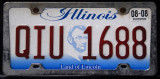Illinois License Plate