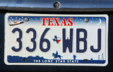 Texas License Plate