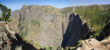 Panorama of the Geech Abyss and waterfall