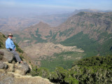 Keith along the Northern Escarpment, Simien Mountains National Park