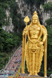 The largest Murugan statue in the world, 42.7m