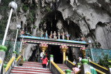 Top of the steps to the main cave, Batu Caves