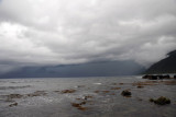Looking east towards the threatening skies over Cagayan